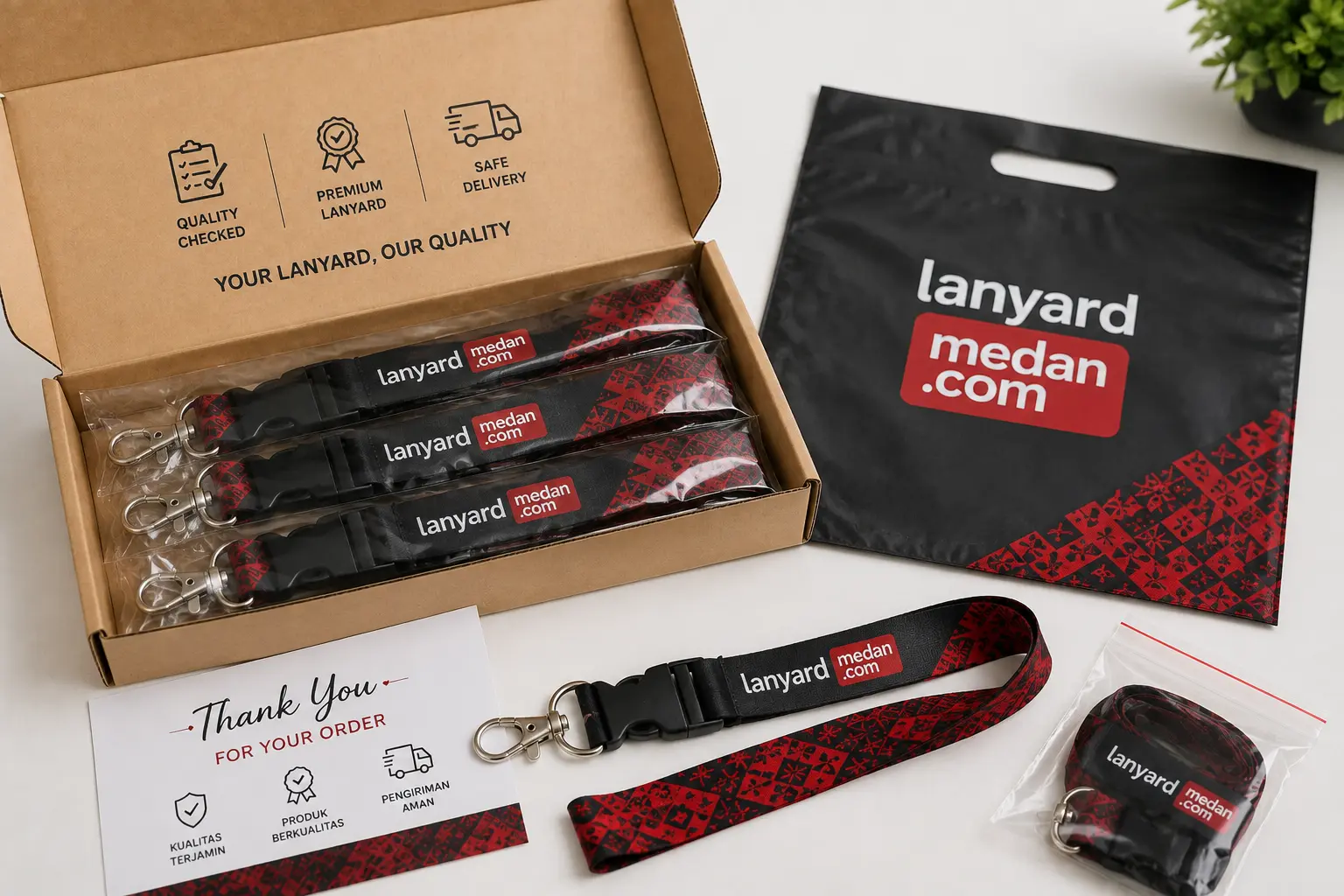 Cakupan area layanan cetak lanyard custom Lanyard Medan